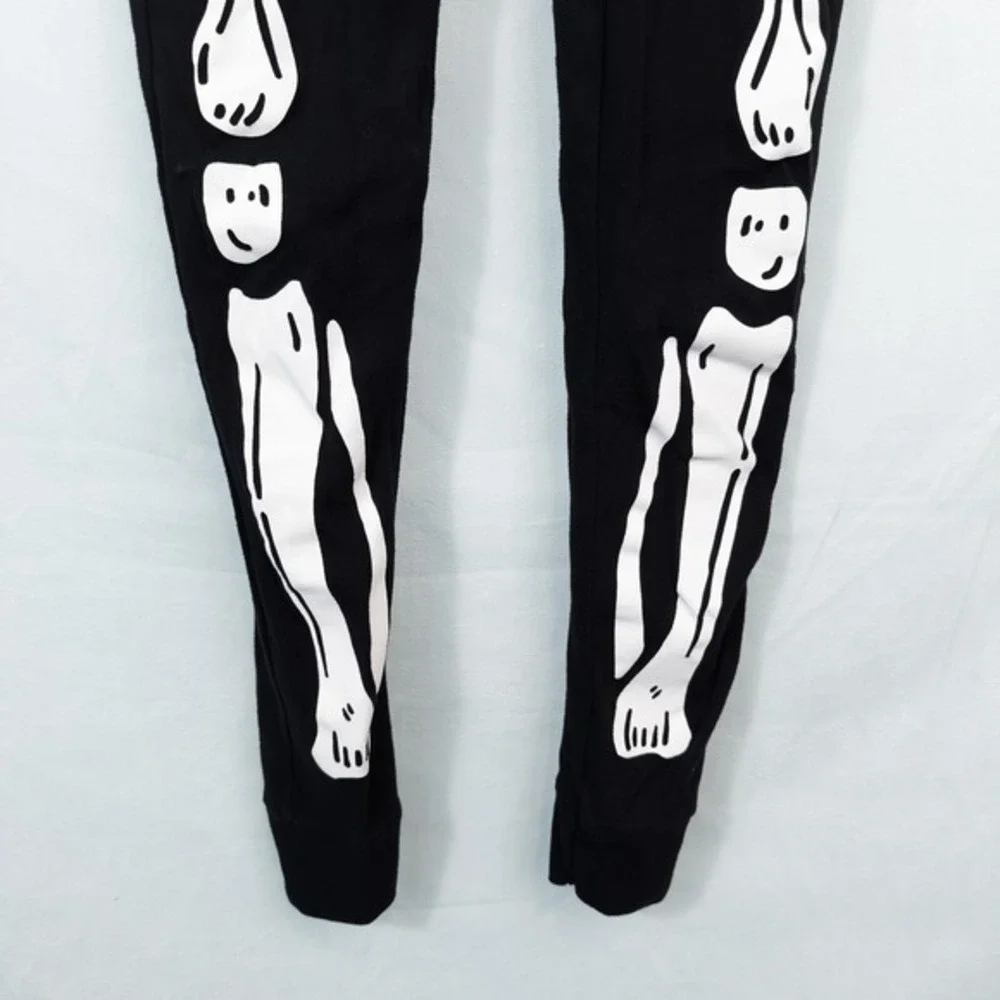 Old Navy Kids Unisex One Piece Skeleton Pajamas Halloween‎ Costume Size XL (12)